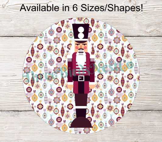 Pastel Christmas Nutcracker Sign