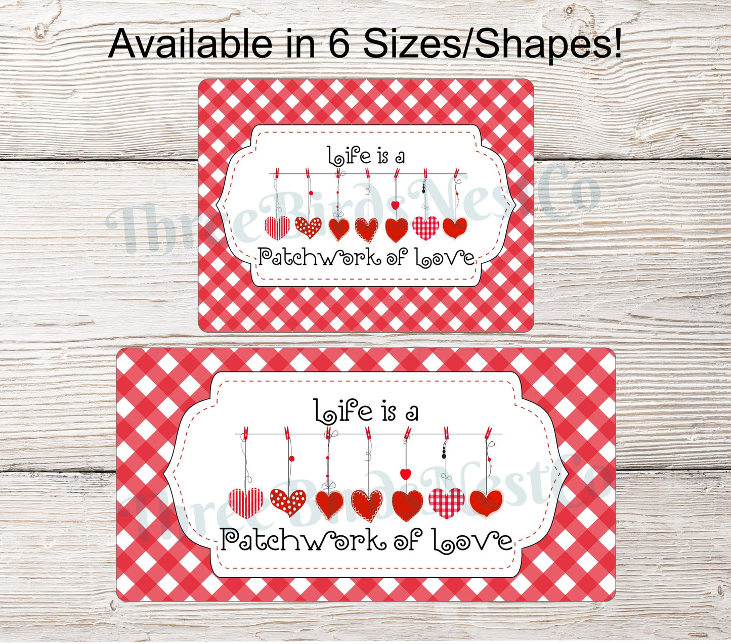 Life is a Patchwork of Love Valentines Day Sign