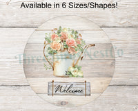 
              Rustic Roses Watering Can Welcome Sign
            