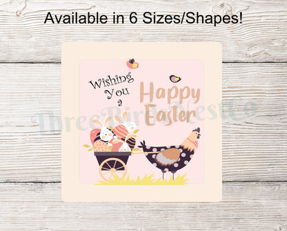 Happy Easter Sign - Easter Wreath Signs - Easter Sign - Floral Wreath Signs -Easter Eggs Signs - Easter Chicken - Easter Bunny Sign