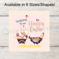 Happy Easter Sign - Easter Wreath Signs - Easter Sign - Floral Wreath Signs -Easter Eggs Signs - Easter Chicken - Easter Bunny Sign