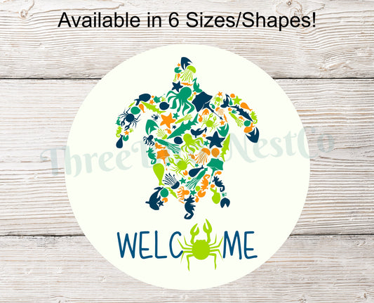 Welcome Zentangle Sea Turtle