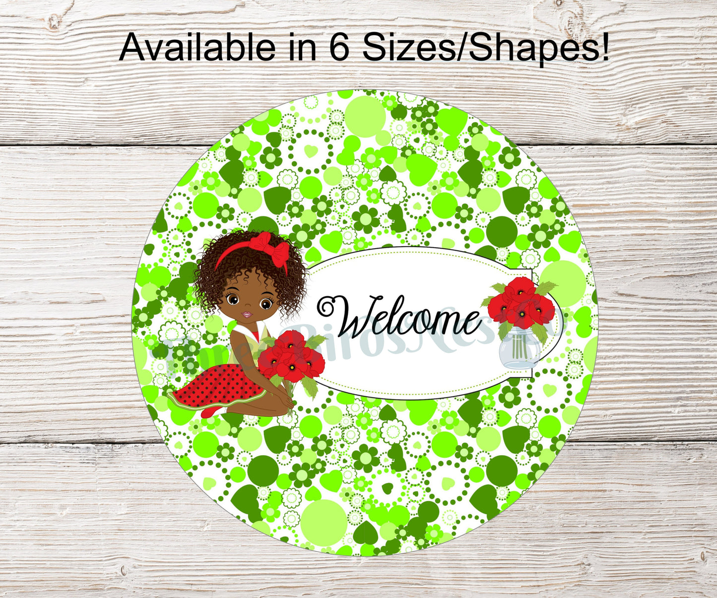 African American Poppies Girl
