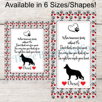 Pet Memorial Sign- Pick Your Dog Breed