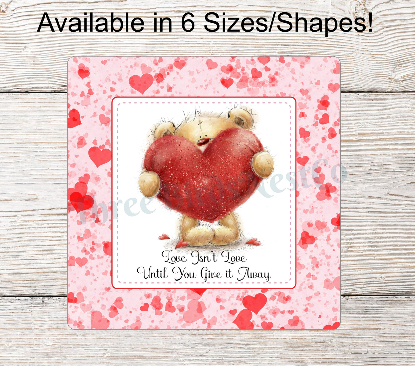 Valentines Day Teddy Bear Sign