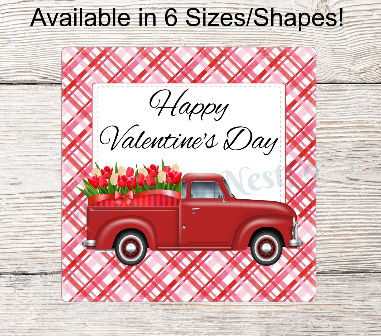 Red Tulips Truck- Valentines Day or Welcome Message