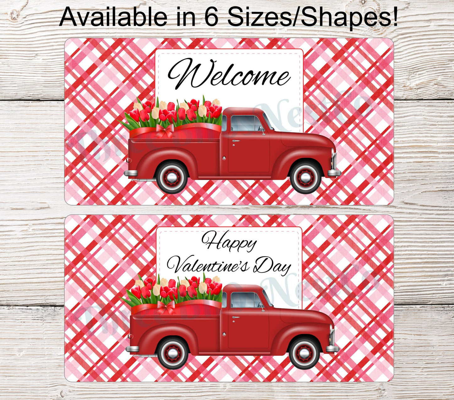 Red Tulips Truck- Valentines Day or Welcome Message