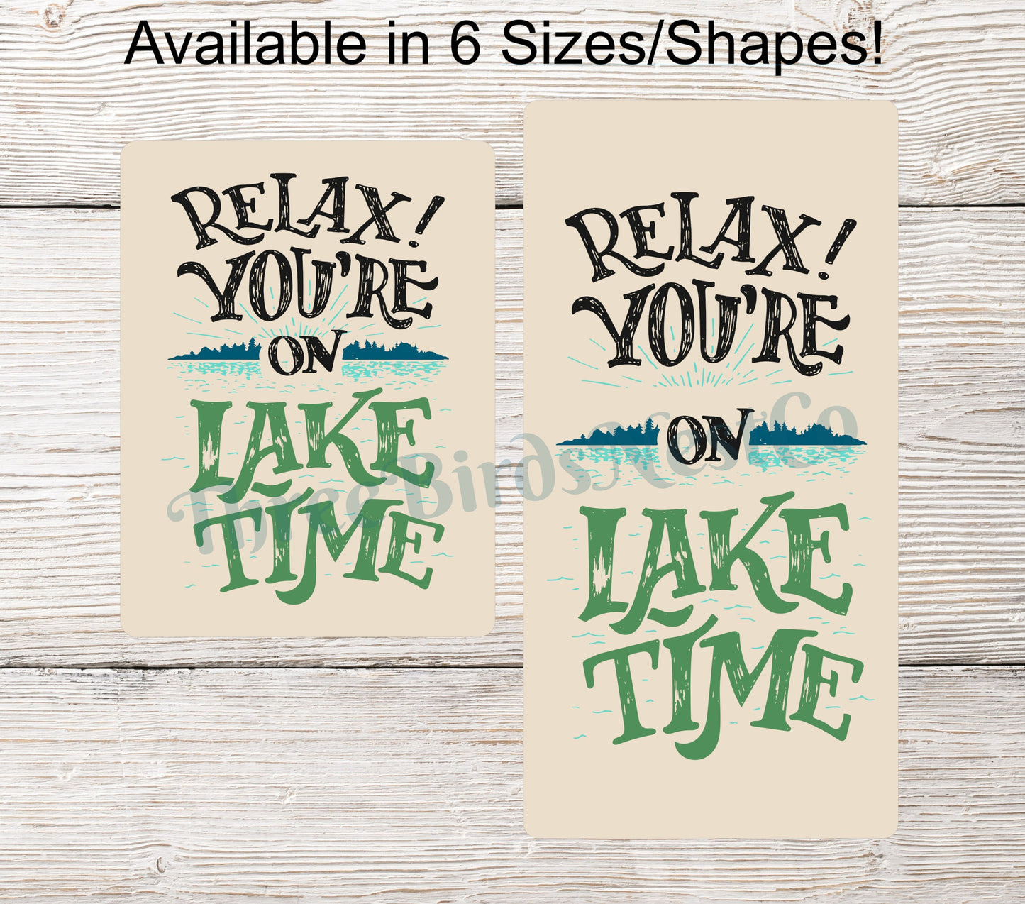 You're on Lake Time Sign