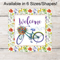 Wildflower Bicycle Welcome Sign