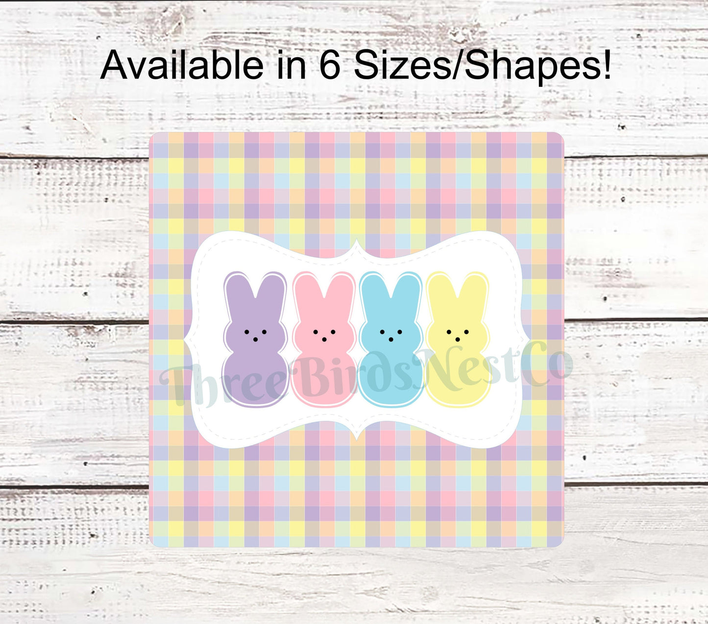 Marshmallow Easter Bunnies Sign