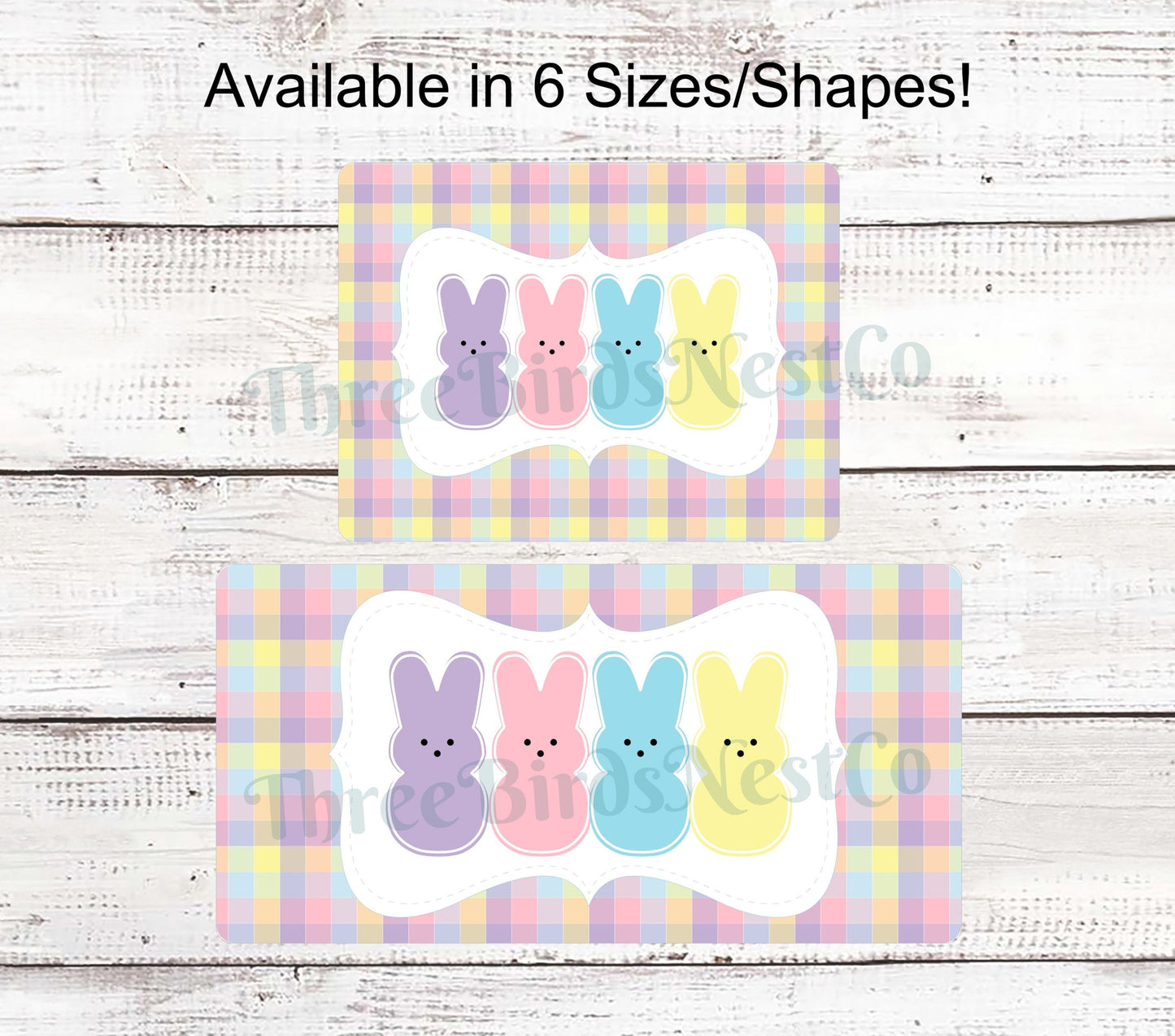 Marshmallow Easter Bunnies Sign