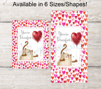 
              Valentines Day Sign - Cat Sign - Love Sign - Valentines Sign - Valentines Wreath - Cat Wreath Sign
            