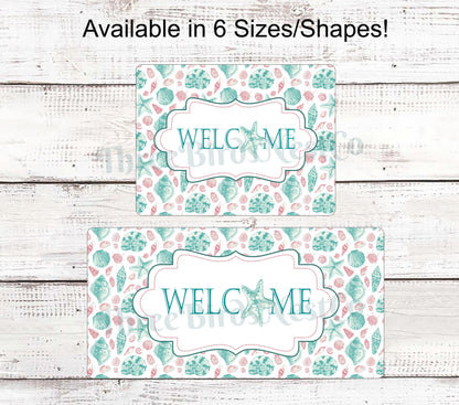 Beach Wreath Sign - Starfish Sign - Starfish Wreath - Starfish Decor - Beach Wreath - Beach Decor - Beach Welcome Sign