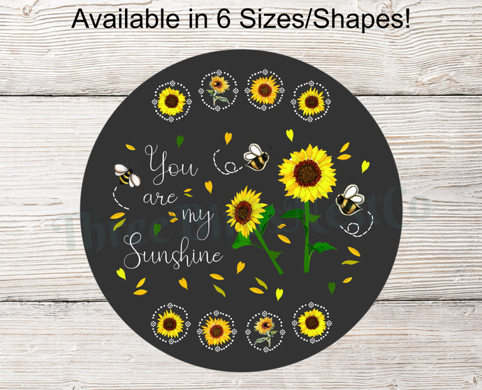 Sunflower Wreath Sign - You Are My Sunshine Sign - Sunshine Wreaths - Sunflower Sign