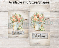 
              Rustic Roses Watering Can Welcome Sign
            