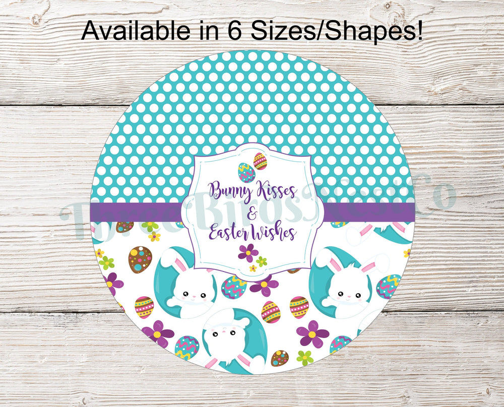 Bunny Kisses Easter Wishes Sign