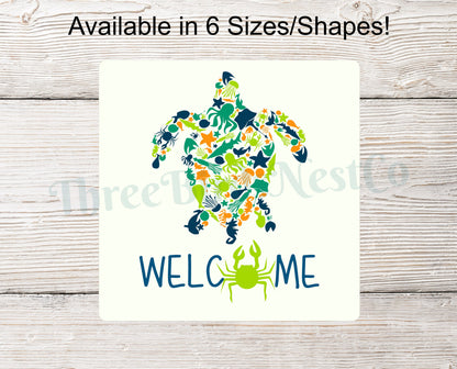 Welcome Zentangle Sea Turtle