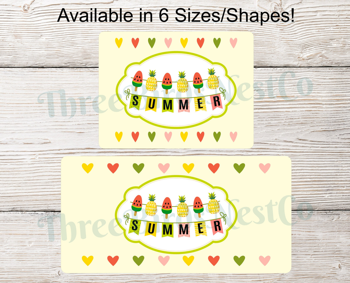Watermelon and Pineapple Pennant Welcome Sign