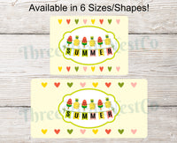
              Watermelon and Pineapple Pennant Welcome Sign
            