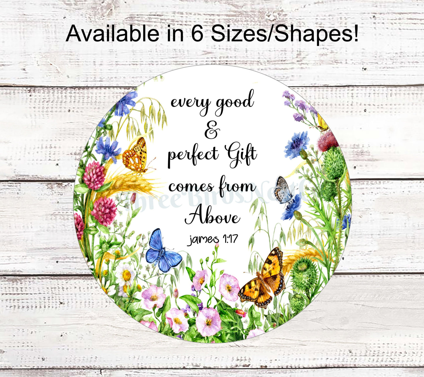 Every Good and Perfect Gift Comes from Above Christian Sign