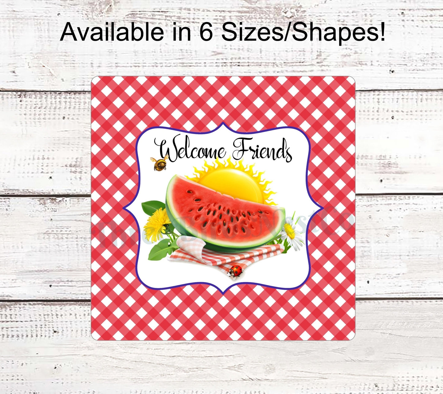 Welcome Friends Picnic Sign
