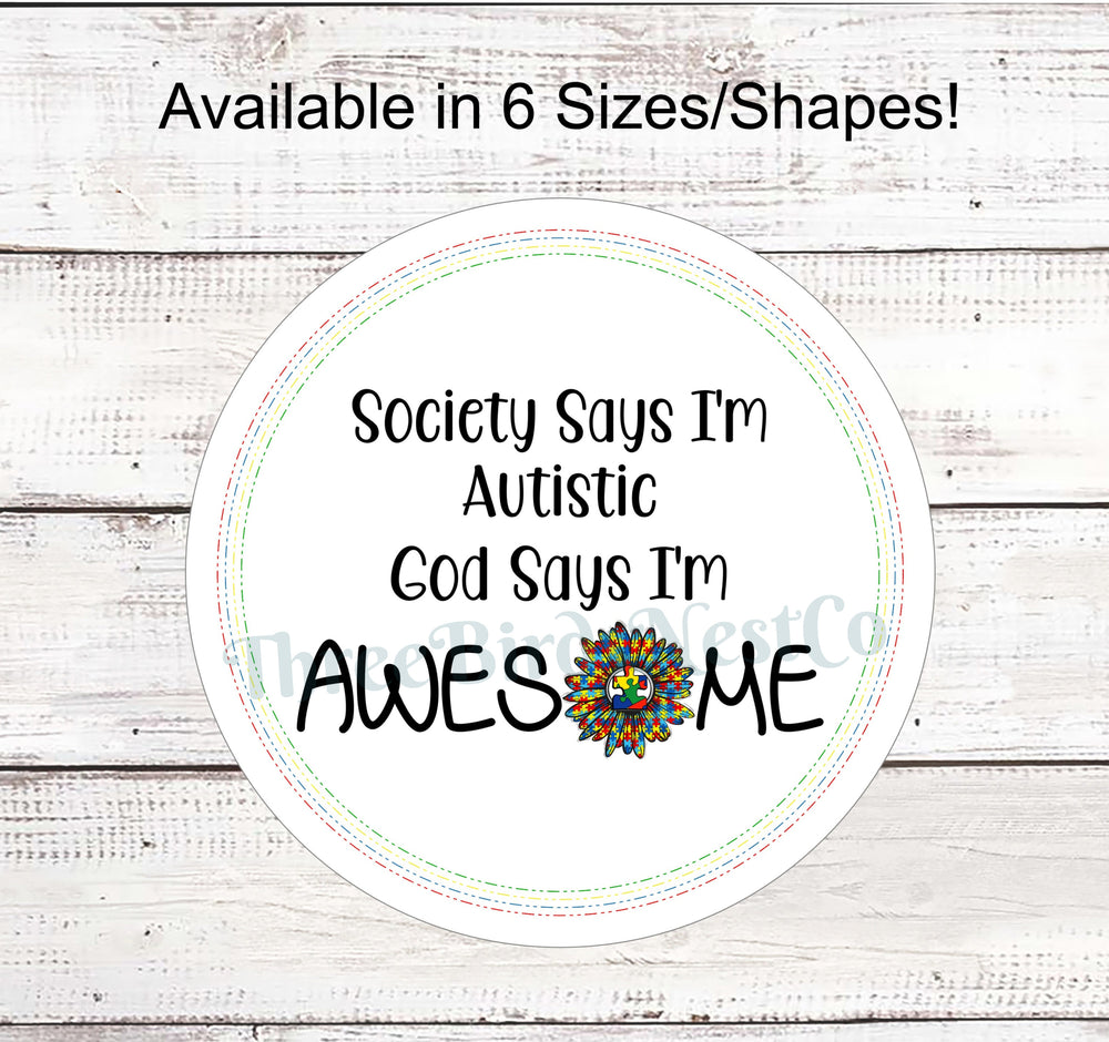 Autism Puzzle Sunflower Sign