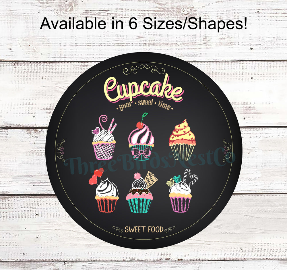 Chalkboard Cupcakes Sign
