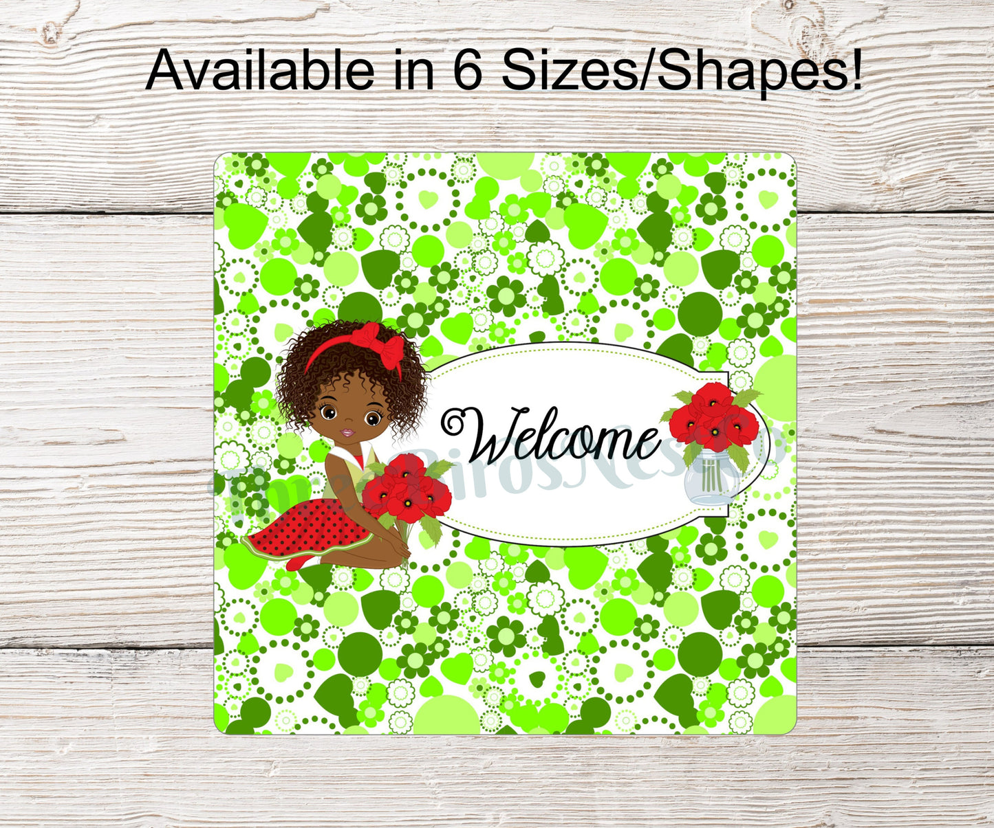 African American Poppies Girl