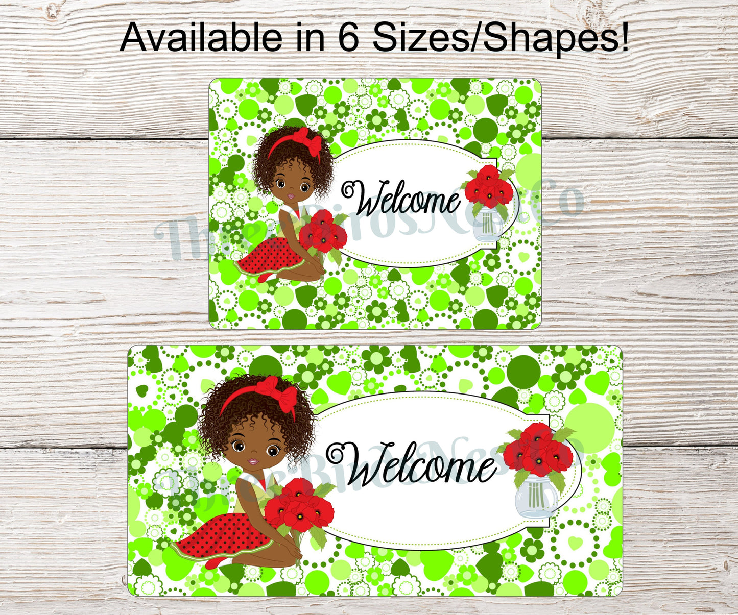 African American Poppies Girl
