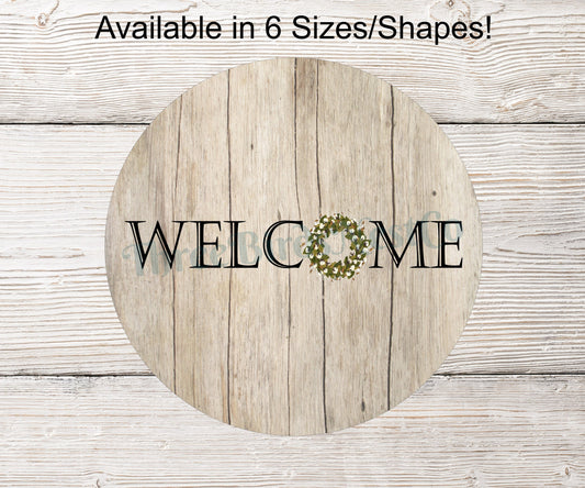 Welcome Wreath Sign - Cotton Sign - Cotton Wreath - Welcome Cotton Wreath - Farmhouse Cotton - Farmhouse Wreath