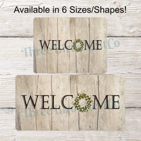 Welcome Wreath Sign - Cotton Sign - Cotton Wreath - Welcome Cotton Wreath - Farmhouse Cotton - Farmhouse Wreath