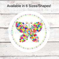 Bright Floral Butterfly Welcome