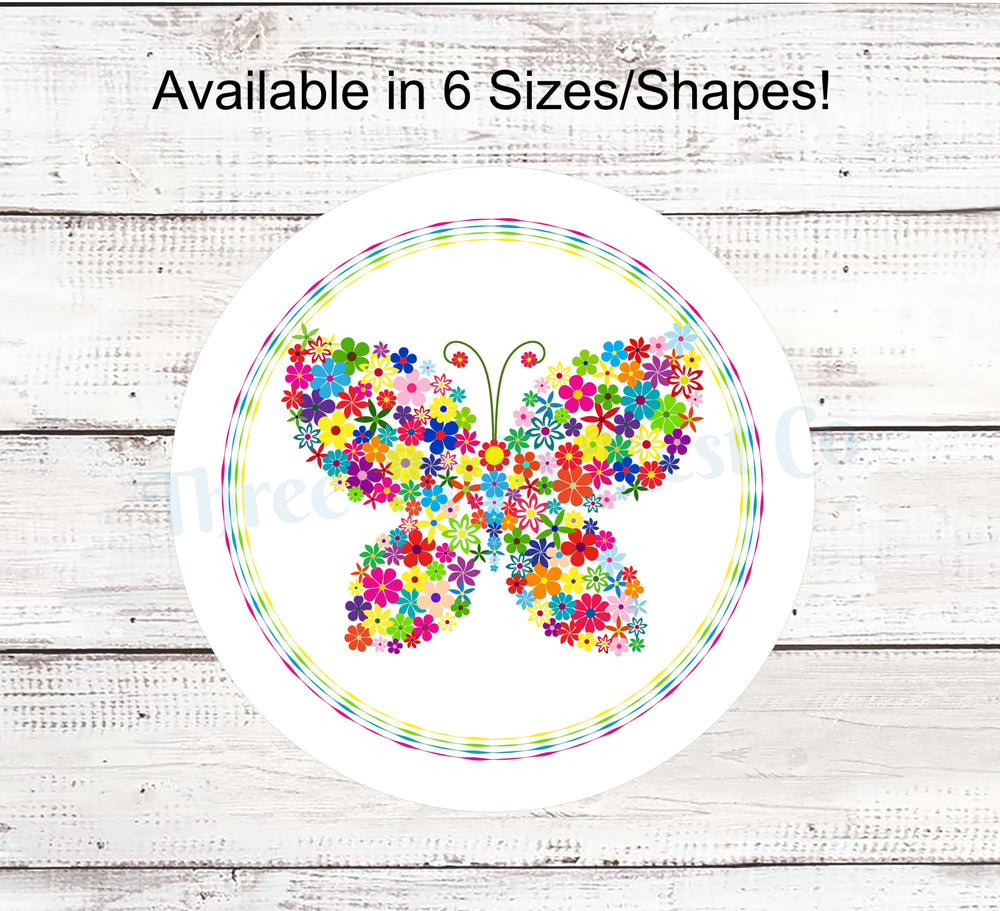 Bright Floral Butterfly Welcome