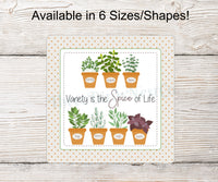 
              Country Kitchen Signs - Kitchen Signs - Spice Sign - Kitchen Spices - Spice of Life
            