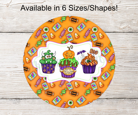 Halloween Cupcake Trio Sign