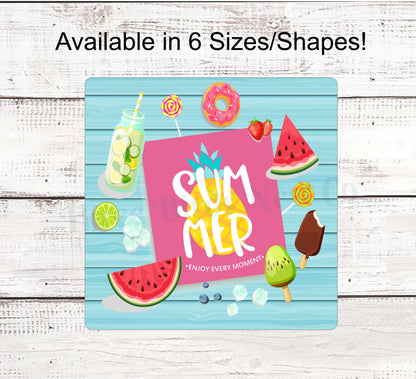 Summertime Sign - Watermelon Wreath Sign - Watermelon Sign - Sweet Summertime Sign - Summer Wreath Signs - Ice Cream Sign - Donut Sign
