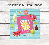 
              Summertime Sign - Watermelon Wreath Sign - Watermelon Sign - Sweet Summertime Sign - Summer Wreath Signs - Ice Cream Sign - Donut Sign
            
