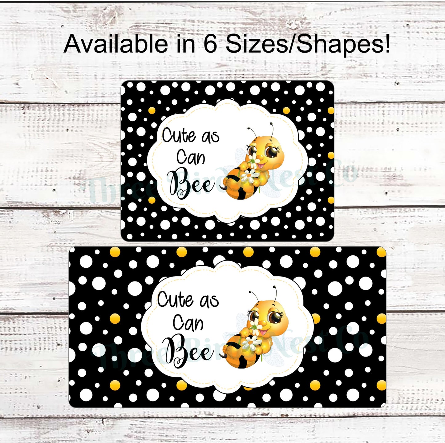 Cute as Can Bee Dots Sign