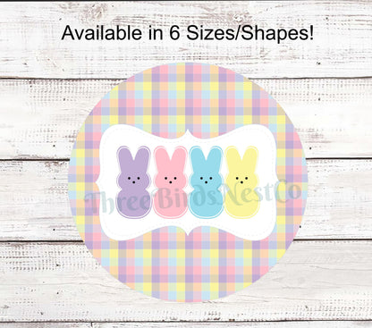 Marshmallow Easter Bunnies Sign
