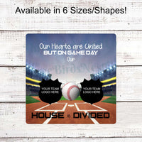 House Divided Baseball Sign