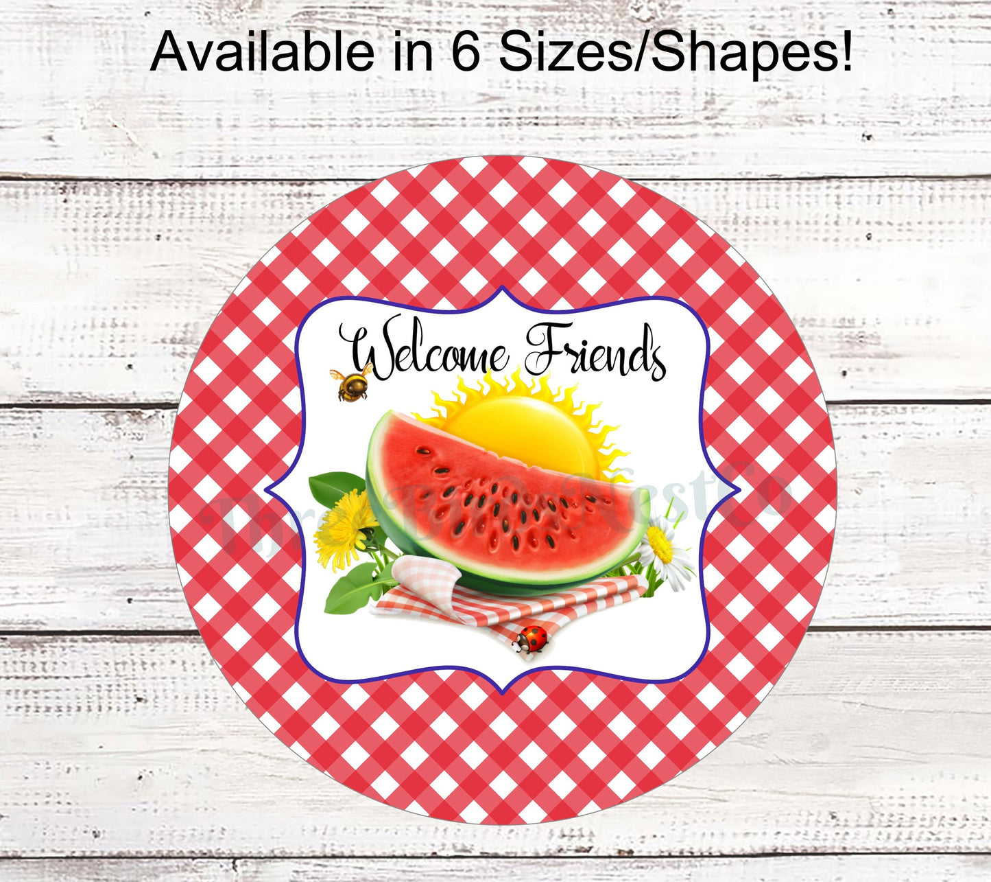 Welcome Friends Picnic Sign