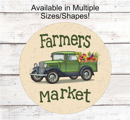 Farmers Market Truck - Farmers Market Sign - Farmers Market Vintage - Farmers Market Stand - Farmers Market Wreath - Old Truck Signs