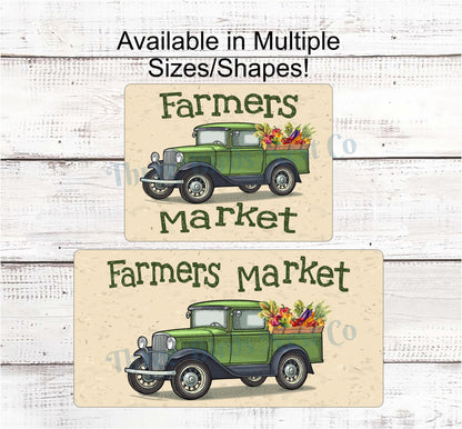 Farmers Market Truck - Farmers Market Sign - Farmers Market Vintage - Farmers Market Stand - Farmers Market Wreath - Old Truck Signs
