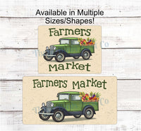 
              Farmers Market Truck - Farmers Market Sign - Farmers Market Vintage - Farmers Market Stand - Farmers Market Wreath - Old Truck Signs
            