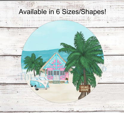 Beach Wreath Sign - Welcome Wreath Sign - Beach Wreath - Beach Decor - Beach Welcome Sign