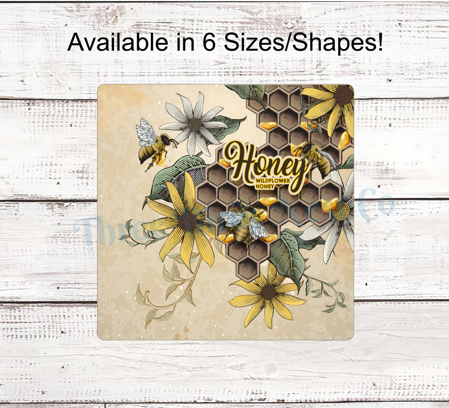 Honey Bees Honeycomb Sign