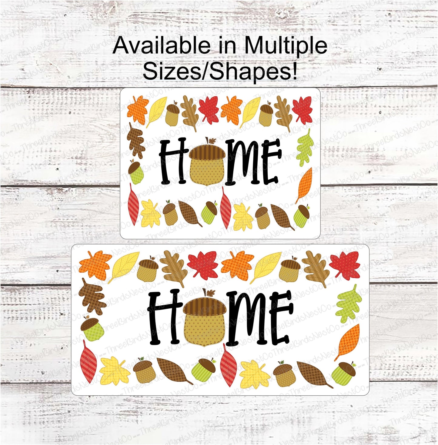 Fall Home Acorn Sign