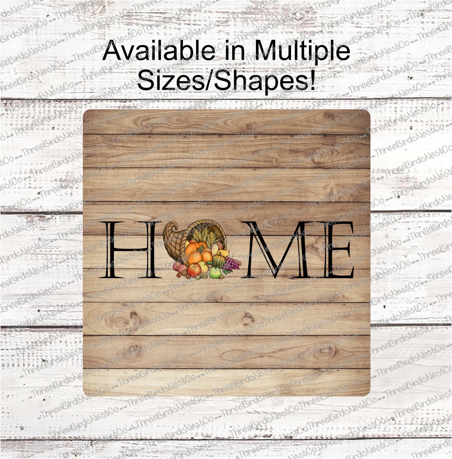 Fall Cornucopia Home Sign