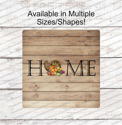 Fall Cornucopia Home Sign