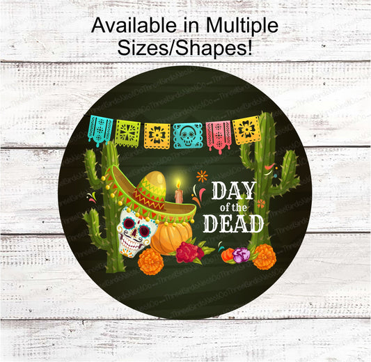 Día de Muertos Day of the Dead Party Sign